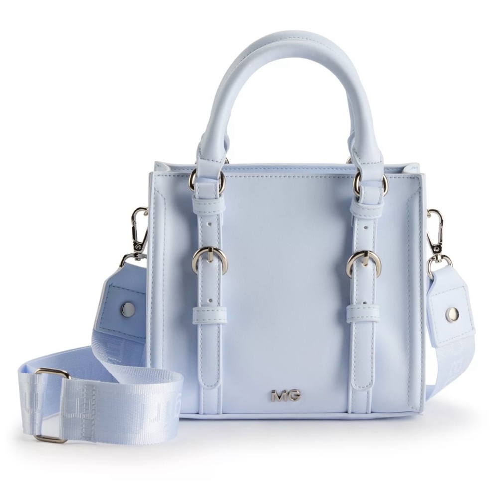 madden girl Mini Tote bag Purse Crossbody Satchel ~ Blue